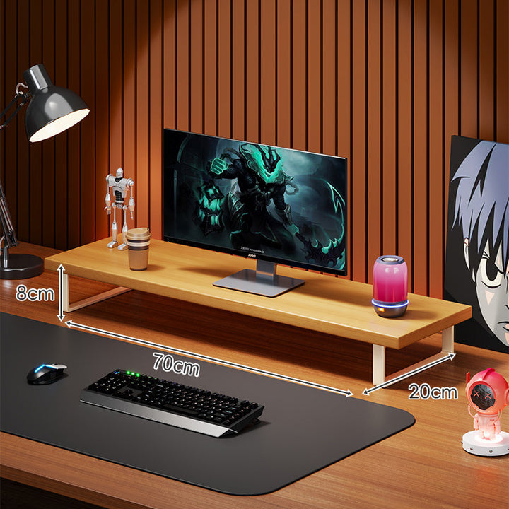 Solid Wood Monitor Riser Shelf