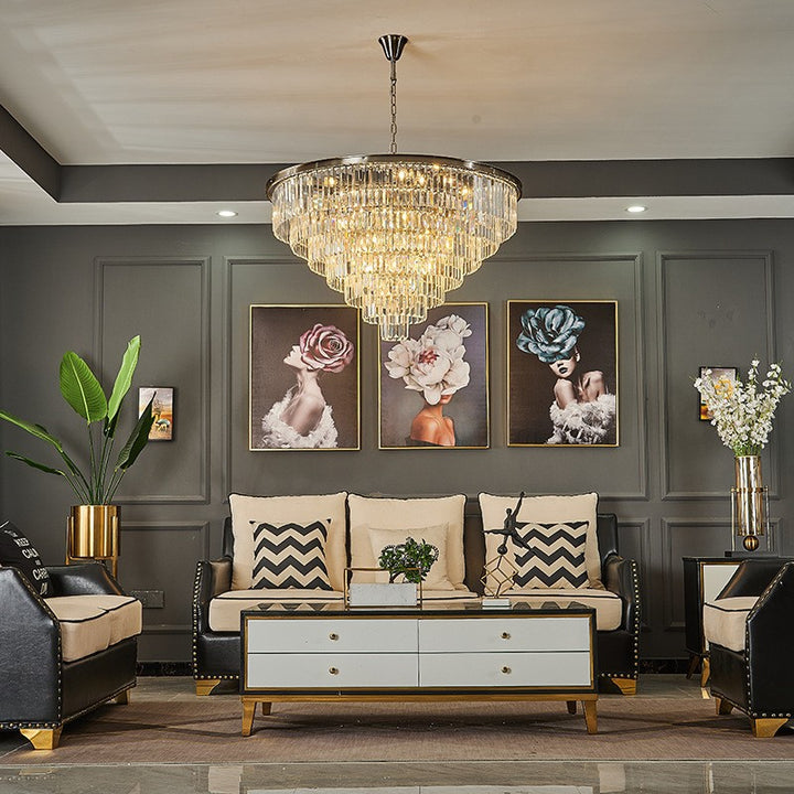 Crystal animal chandelier