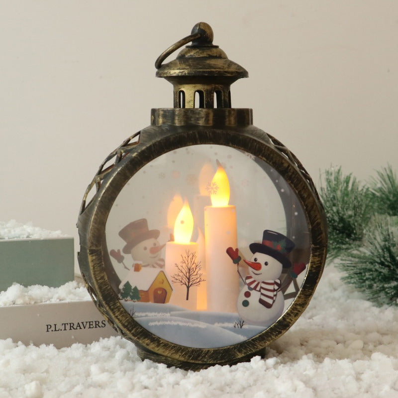 Christmas lantern with LED lighting
