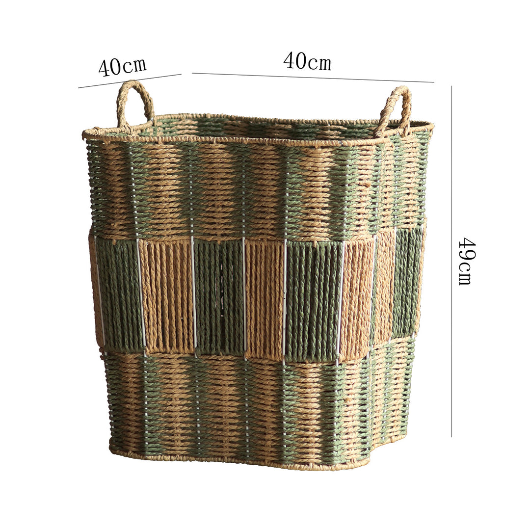 Handcrafted storage basket made of natural materials