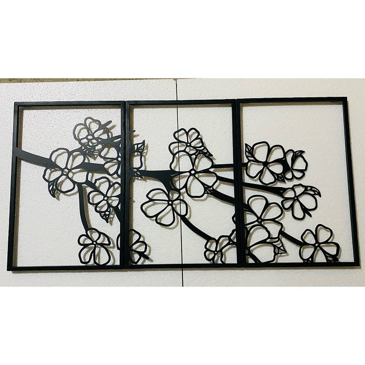 Decorative Floral Metal Wall Art Panel
