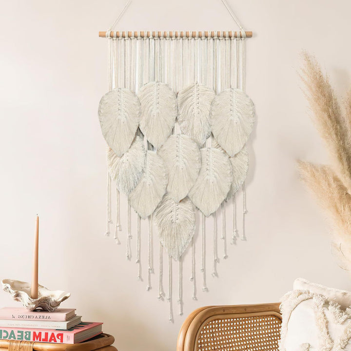 Macrame Leaf Wall Hanging Tapestry