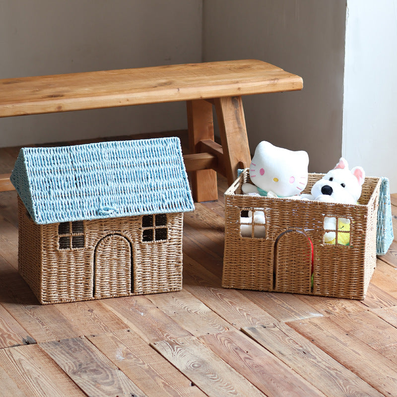 Charming storage basket in house design