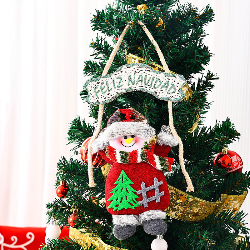 Ceiling decoration with Santa Claus motif