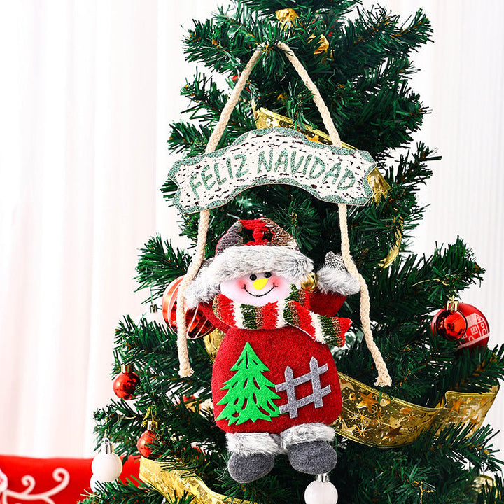 Ceiling decoration with Santa Claus motif