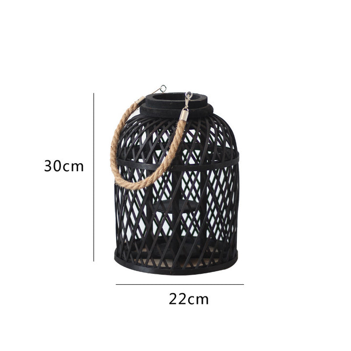 Decorative lantern made of braided material