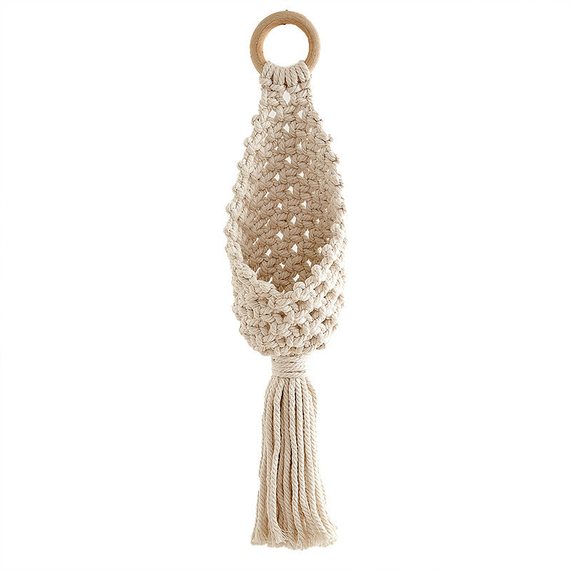 Macramé Plant Holder with Decorative Hanging Design