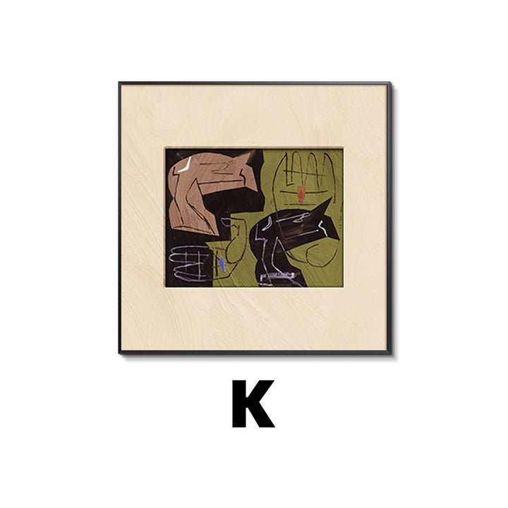 Framed Abstract Botanical Wall Art