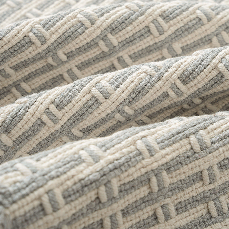 Woven placemat made of cotton blend with waffle texture