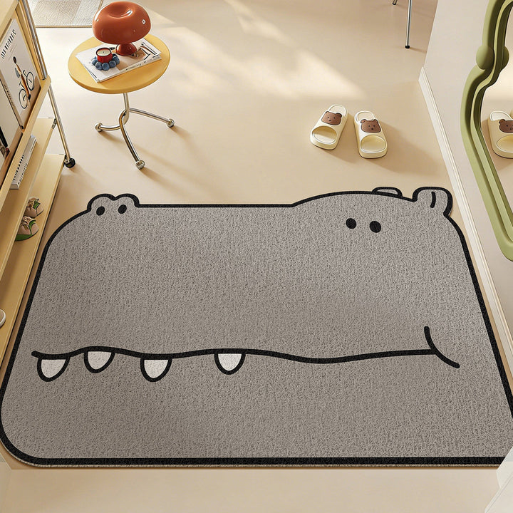 Fun Animal-Themed Plush Area Mat