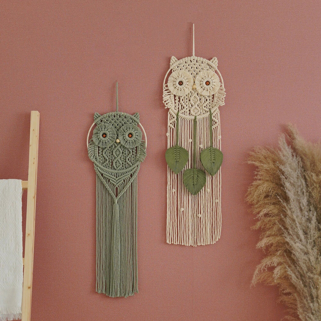 Decorative Owl Macrame Wall Hanging