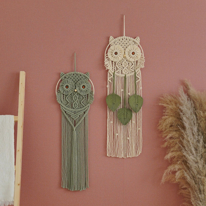Decorative Owl Macrame Wall Hanging