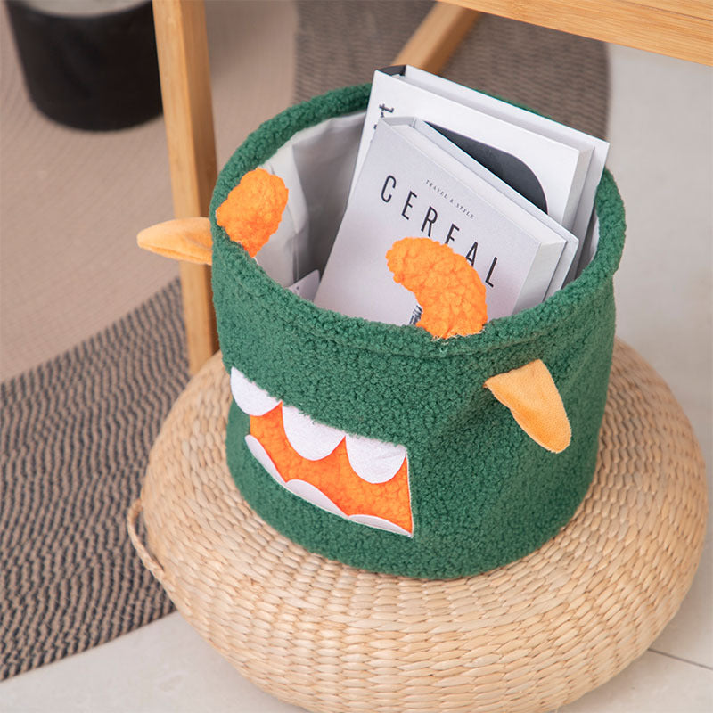 Storage basket in cute monster design