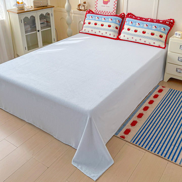 Plush Floral Print Bedding Set