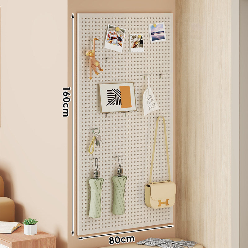 Wall-Mounted Perforated Metal Pegboard Organizer Panel