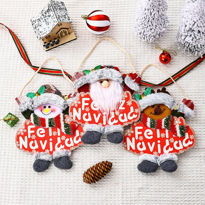 Festive Christmas tree decoration with snowman motif