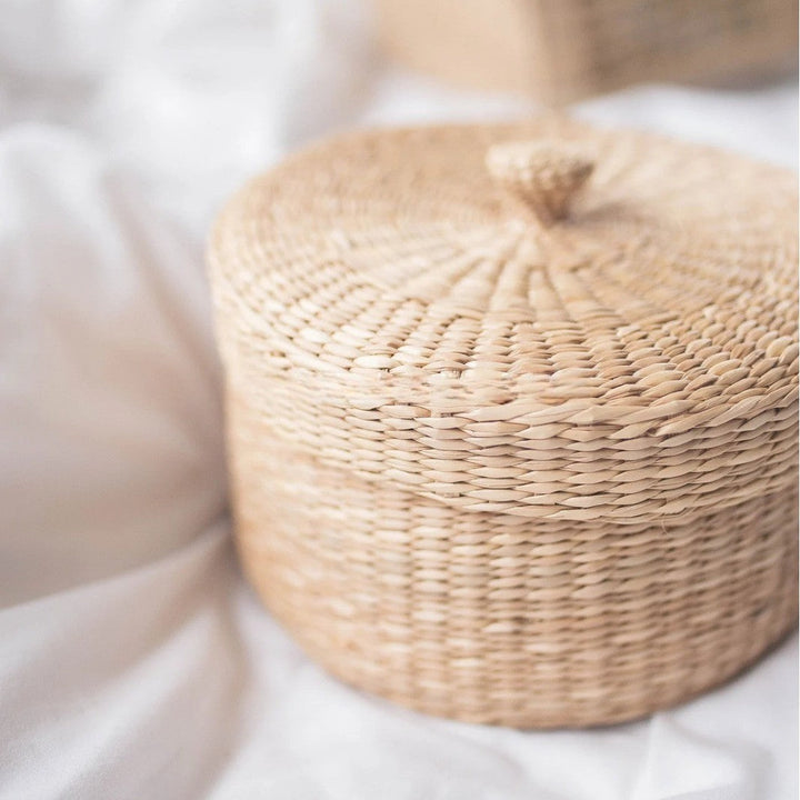 Decorative Natural Fiber Storage Box