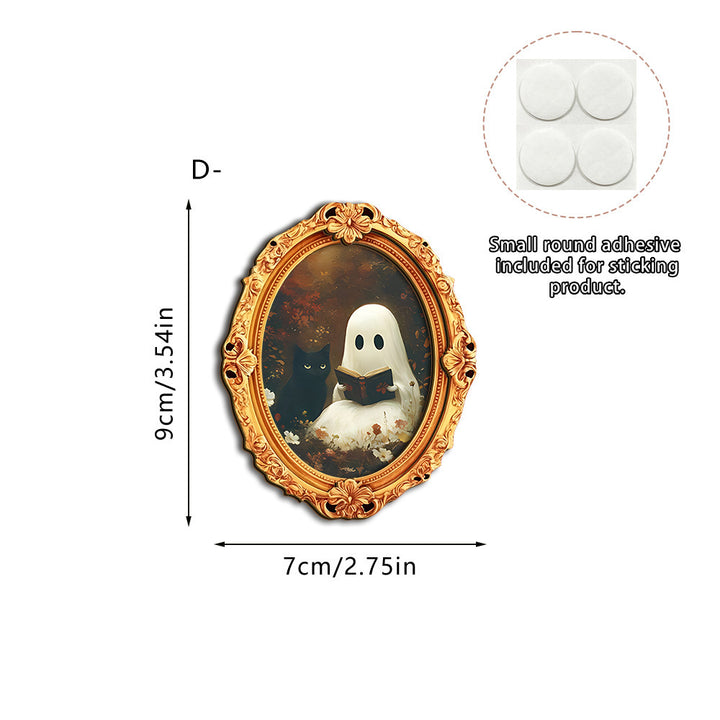 Wall art with creative ghost motif