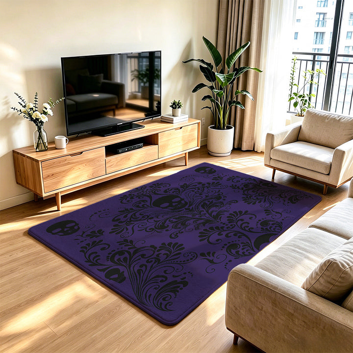 Artistic Skull Design Area Rug