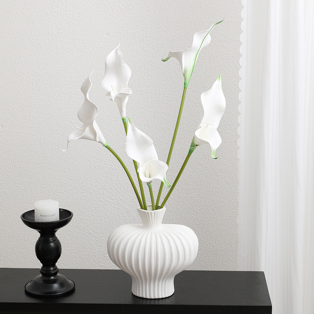 Artificial Calla Blossom Branch with Realistic Details