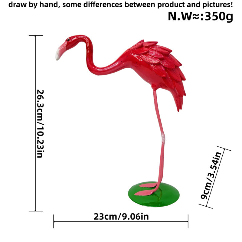 Decorative Flamingo Sculpture