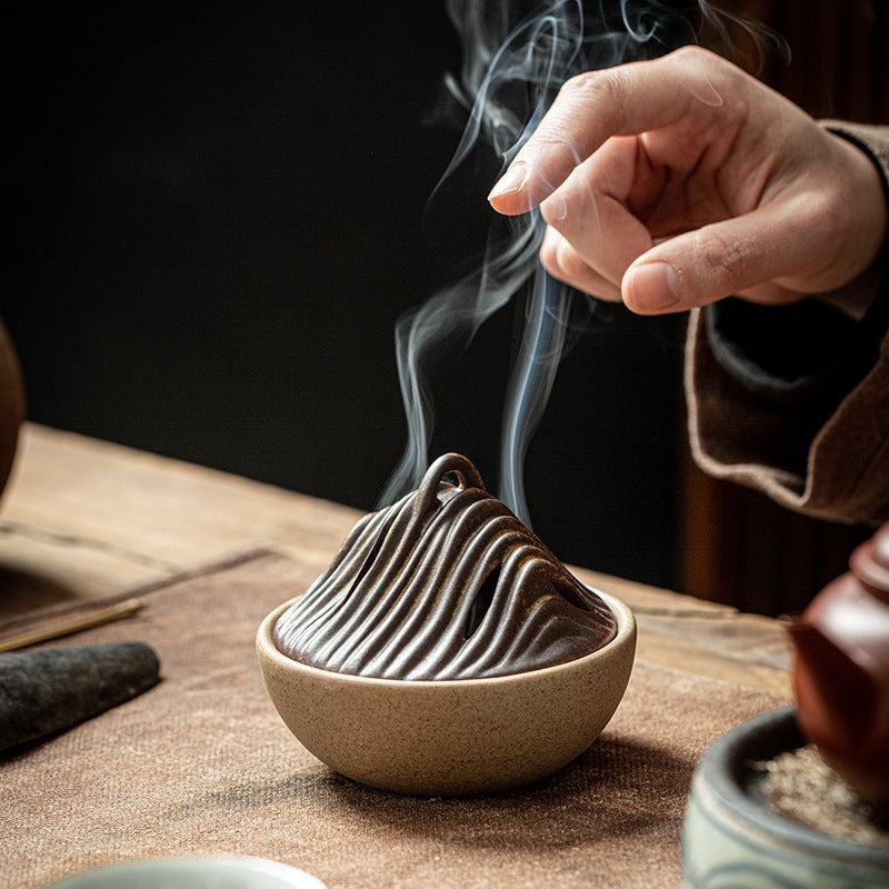 Mountain-Inspired Decorative Incense Holder