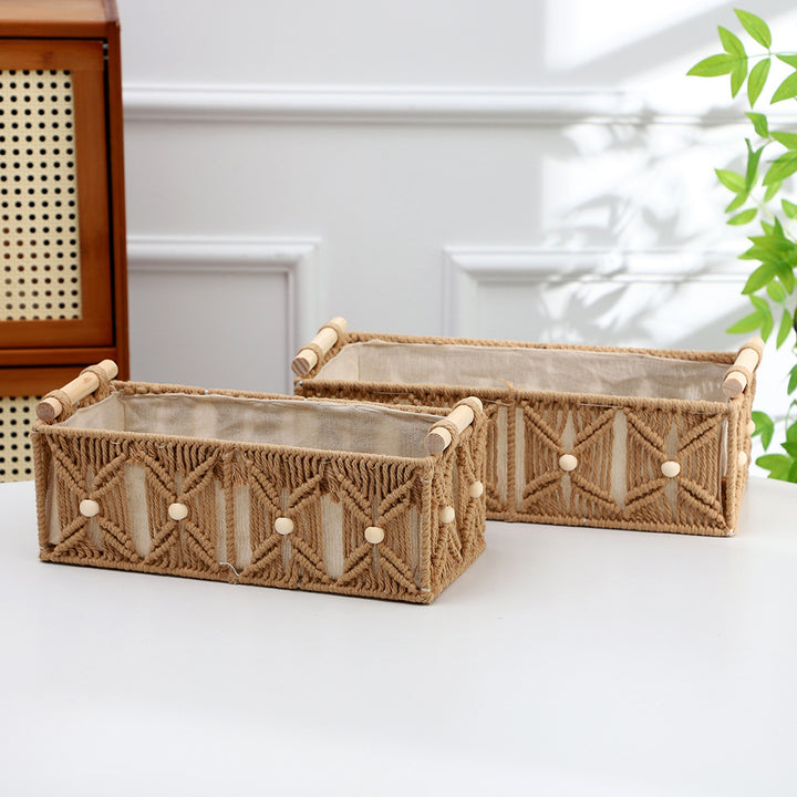 Decorative Macrame Storage Basket