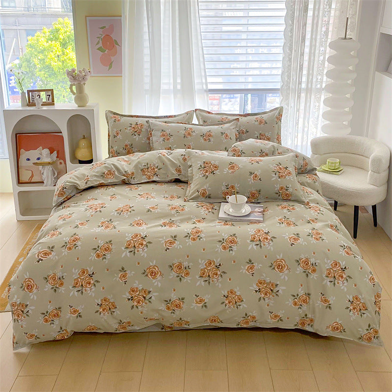 Floral Patterned Duvet Cover Set