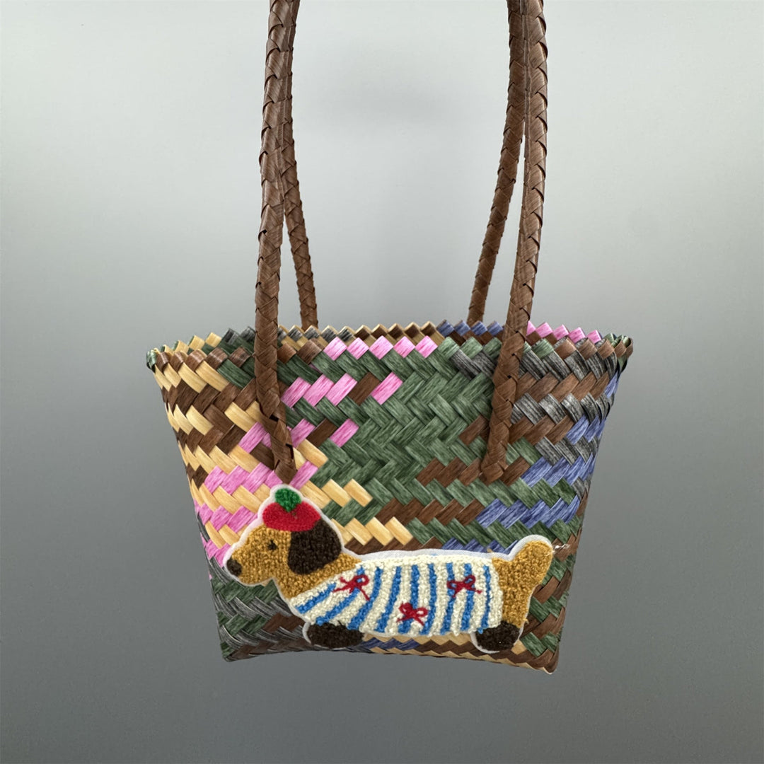 Playful and Handmade Basket Bag