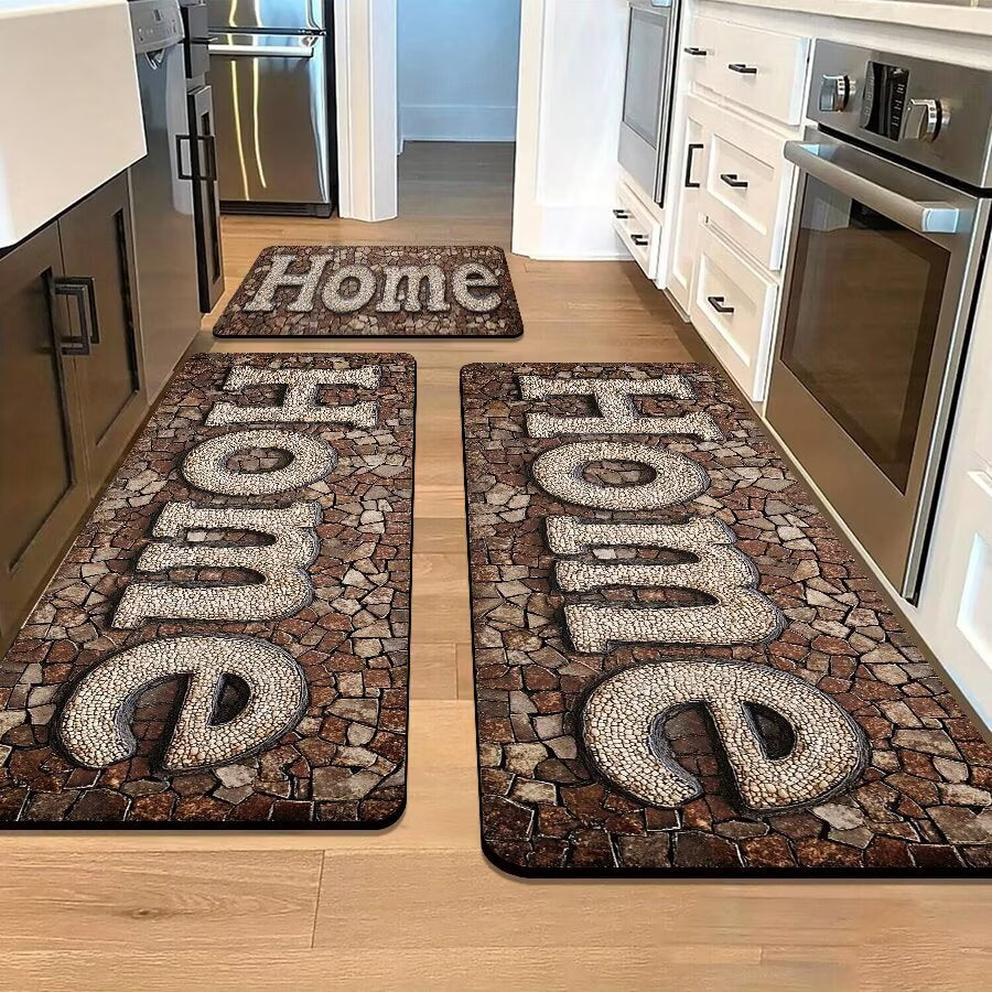 Stone-Inspired Decorative Area Mat