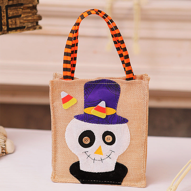 Halloween Shopping Bag with Cat Motif