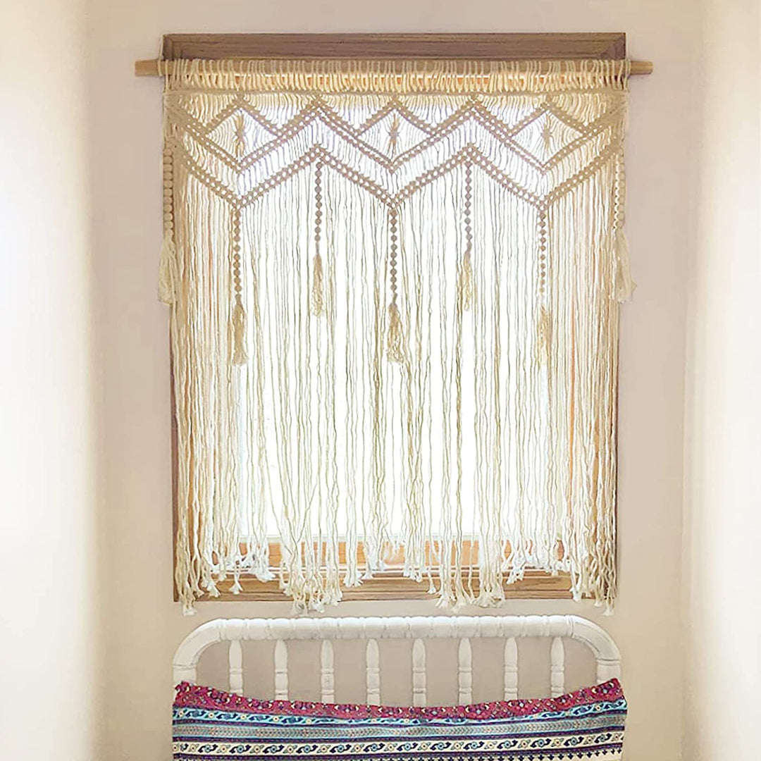 Macrame Wall Hanging with Elegant Fringes