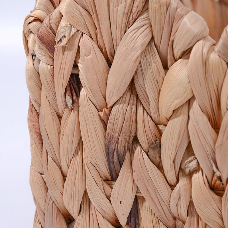 Handcrafted Natural Woven Storage Bin