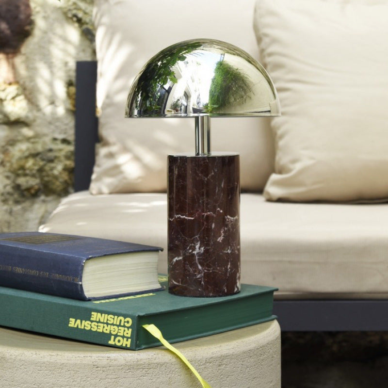 Contemporary marble base table lamp