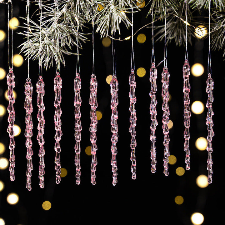 Decorative Christmas lights string with icicle design