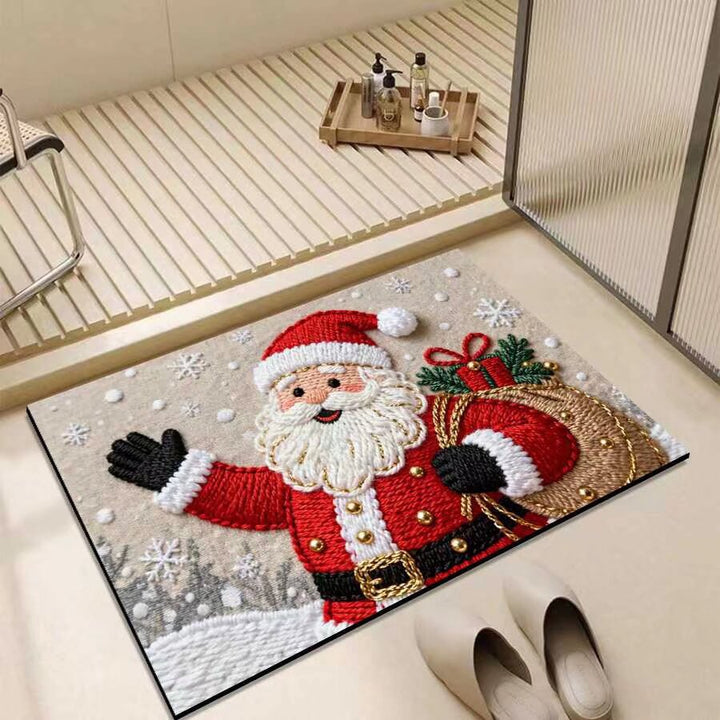 Christmas-Themed Entrance Mat