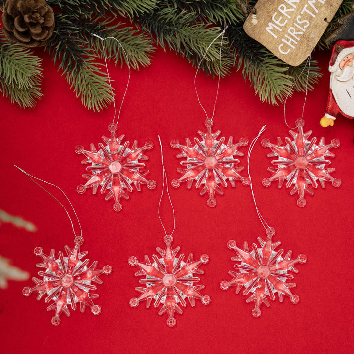 Elegant Glittering Snowflake Hanging Decoration