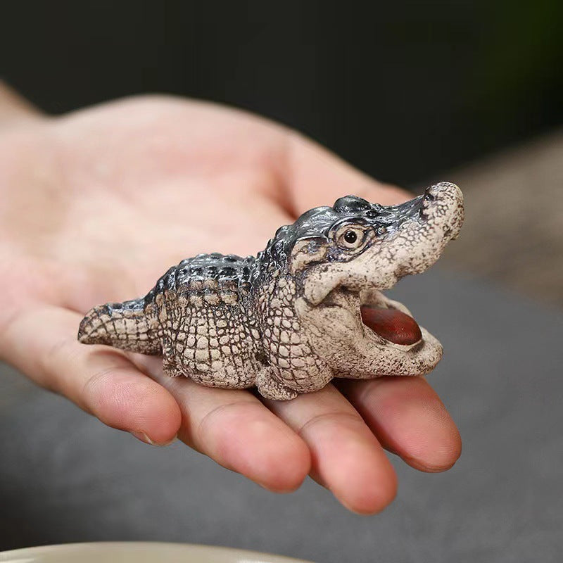Decorative Crocodile Figurine