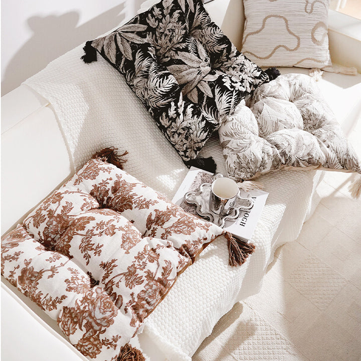 Decorative Floral Pattern Floor Cushion