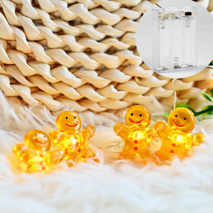 Christmas Reindeer Glass LED String Lights