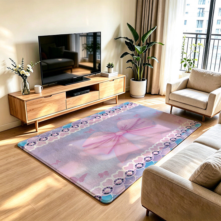 Soft Floral Decorative Area Rug