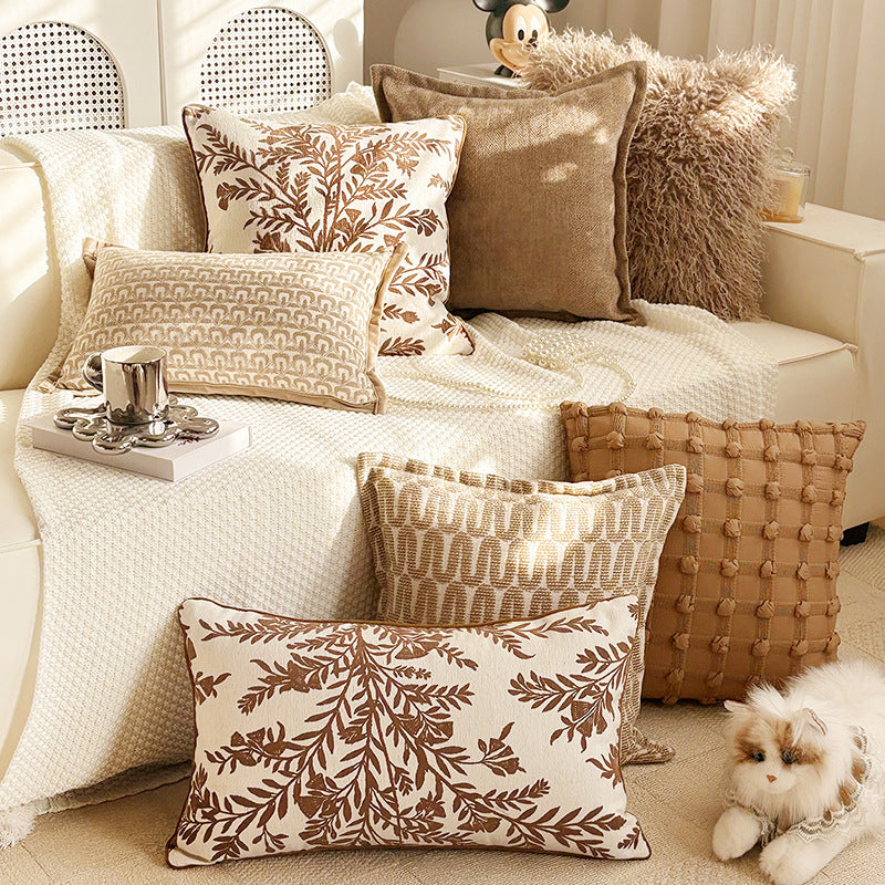 Embroidered Decorative Throw Pillow