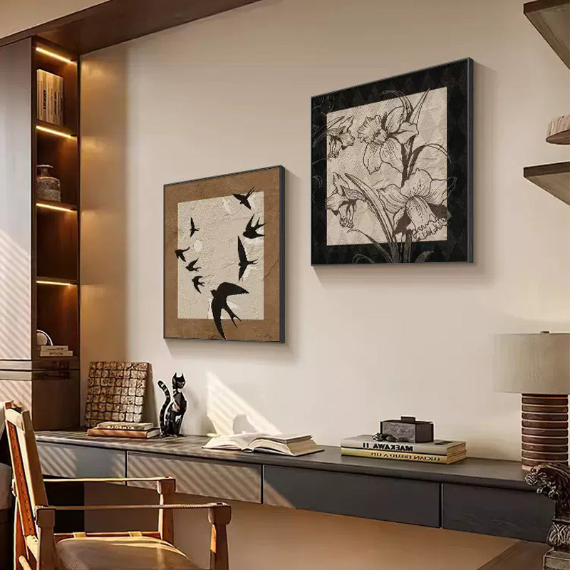 Decorative Floral Framed Artwork