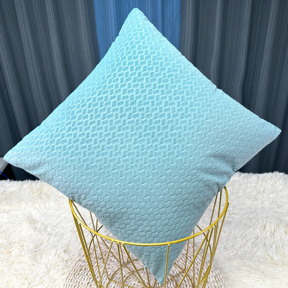 Textured Honeycomb Decorative Pillow