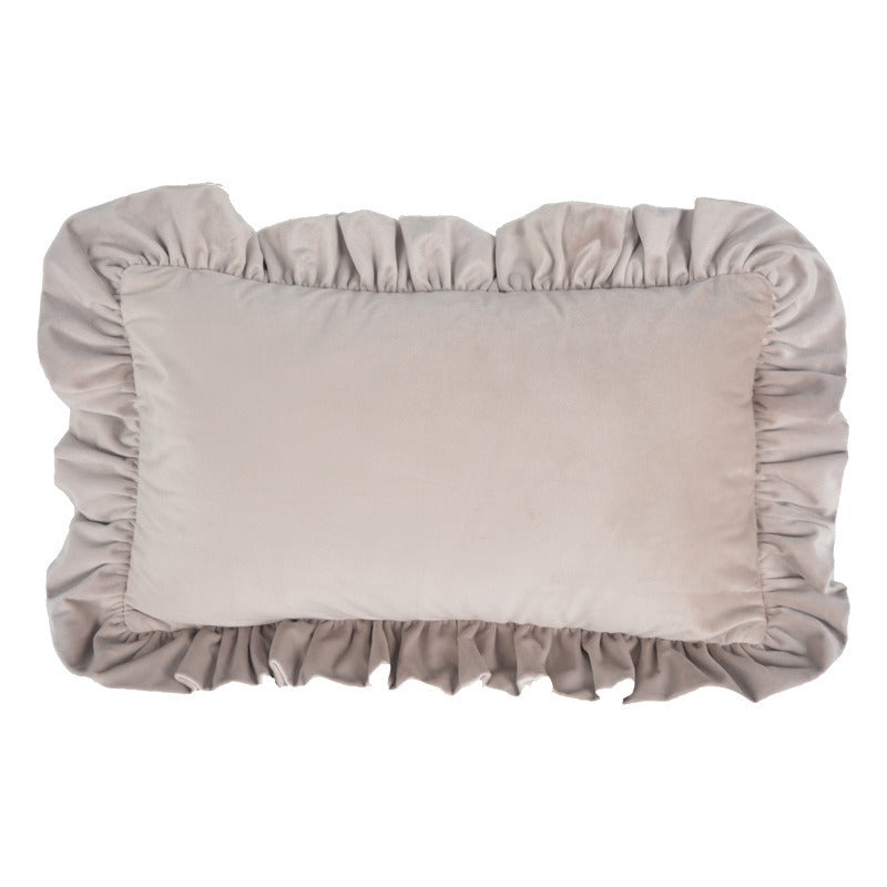 Ruffled Decorative Throw Pillow