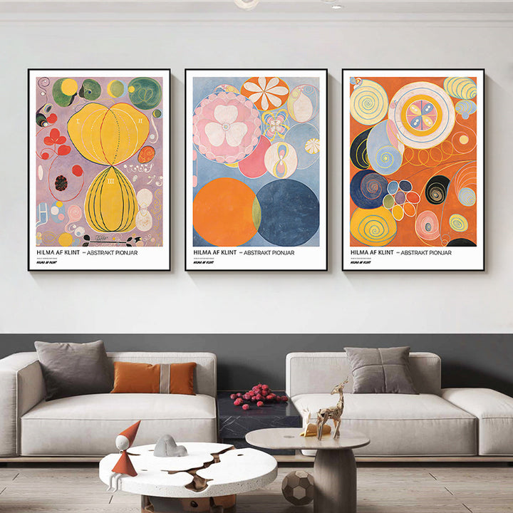 Framed Abstract Expressionist Art Print