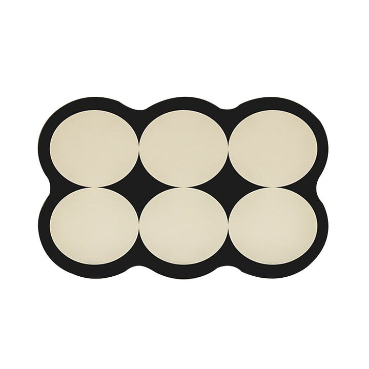 Absorbent Non-Slip Bathroom Mat with Circular Cushion Pads