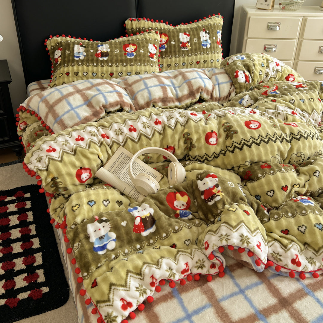 Soft Textured Bedspread Set