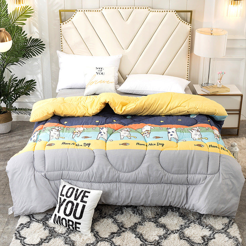 Heart-Shaped Pattern Quilted Comforter