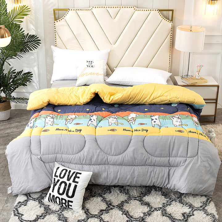 Heart-Shaped Pattern Quilted Comforter